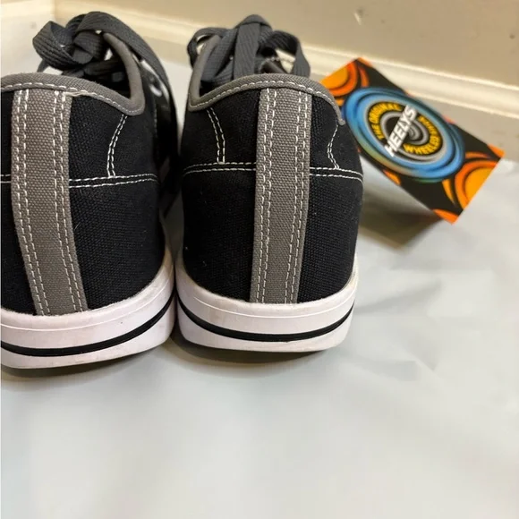 Heely’s Black Pro Canvas Skate Roller Shoes Size 7 - Picture 5 of 7